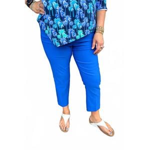 NEW LULU-B bangladine pull-on capri pants in deep sea